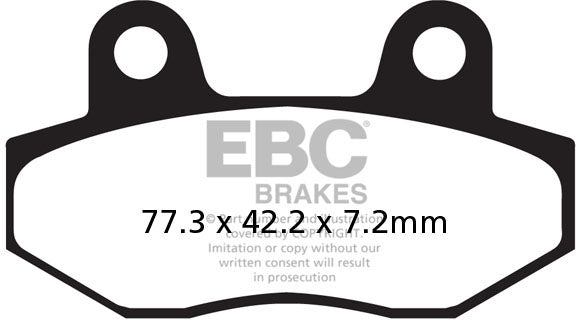 EBC FA086 ORGANIC BRAKE PADS 1