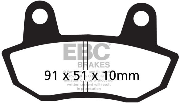 EBC FA090 ORGANIC BRAKE PADS 1