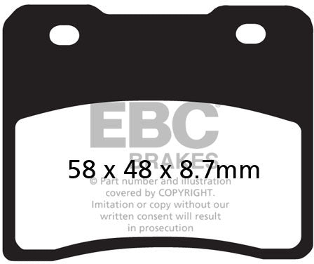 EBC FA102 ORGANIC BRAKE PADS 1