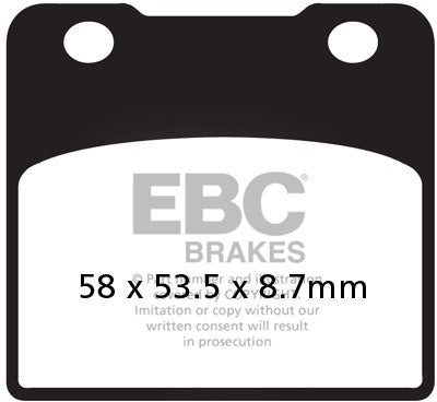 EBC FA103 ORGANIC BRAKE PADS 1