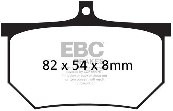 EBC FA107A ORGANIC BRAKE PADS 1