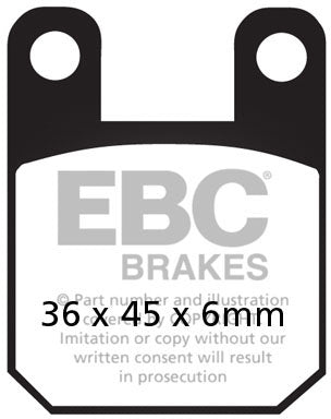 EBC FA115 ORGANIC BRAKE PADS 1
