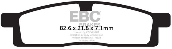 EBC FA119R SINTERED R BRAKE PADS 1