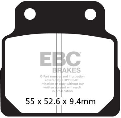 EBC FA122 ORGANIC BRAKE PADS 1