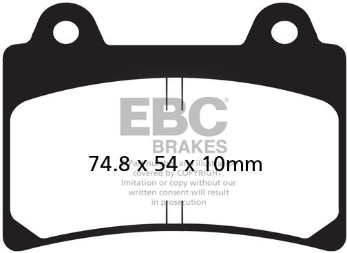 EBC FA123 ORGANIC BRAKE PADS 1