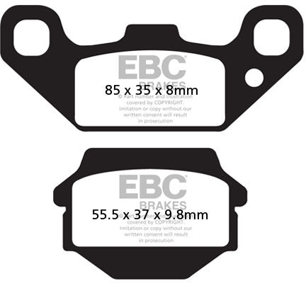 EBC FA128R SINTERED R DISC PAD SET 1