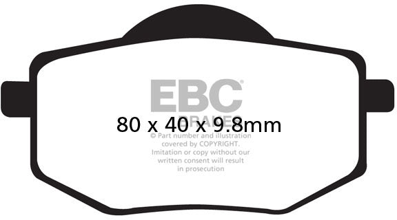 EBC FA136 ORGANIC BRAKE PADS 1