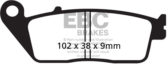 EBC FA142 ORGANIC BRAKE PADS 1