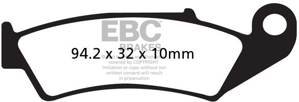 EBC FA143 ORGANIC BRAKE PADS 1