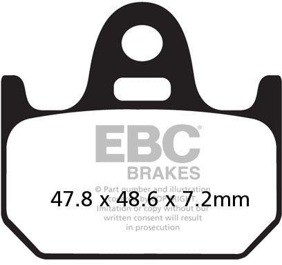 EBC FA162 ORGANIC BRAKE PADS 1