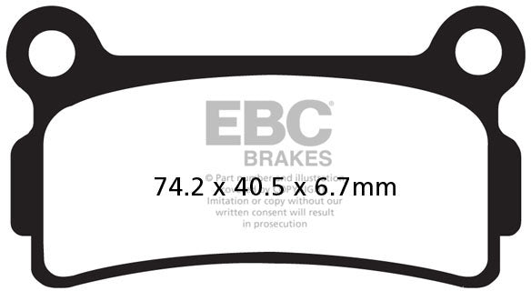 EBC FA164 ORGANIC BRAKE PADS 1