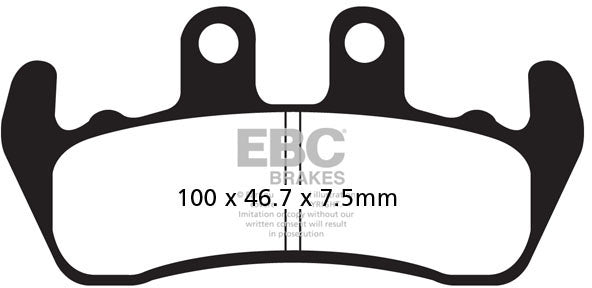 EBC FA166 ORGANIC BRAKE PADS 1