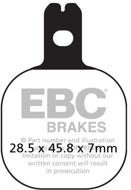 EBC FA184 ORGANIC BRAKE PADS 1