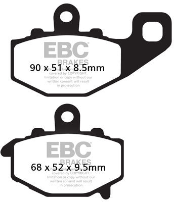 EBC FA192 ORGANIC BRAKE PADS 1