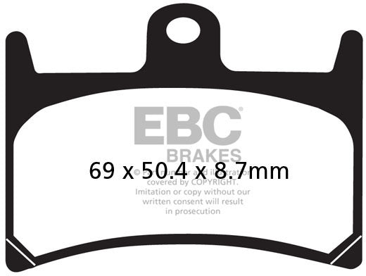 EBC FA220 ORGANIC BRAKE PADS 1