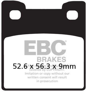 EBC FA222 ORGANIC BRAKE PADS 1