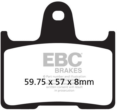 EBC FA254 ORGANIC BRAKE PADS 1