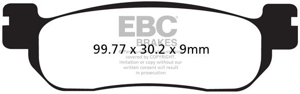 EBC FA275 ORGANIC BRAKE PADS 1