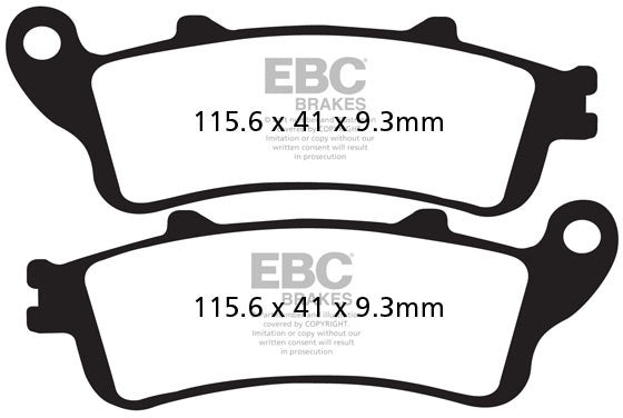 EBC FA281HH HH SINTERED SPORTBIKE BRAKE PADS 1
