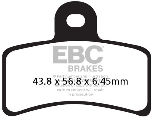 EBC FA291 ORGANIC BRAKE PADS 1