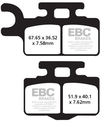 EBC FA302R SINTERED R BRAKE PADS 1