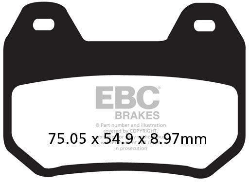 EBC FA304 ORGANIC BRAKE PADS 1