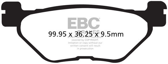 EBC FA319/2 ORGANIC BRAKE PADS 1