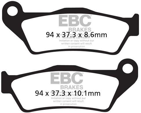 EBC FA363 ORGANIC BRAKE PADS 1