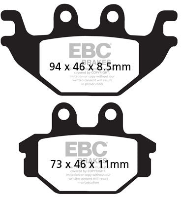 EBC FA377 ORGANIC BRAKE PADS 1