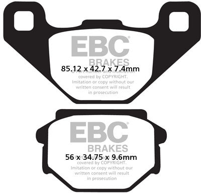 EBC FA382 ORGANIC BRAKE PADS 1
