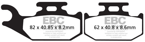 EBC FA414R SINTERED R BRAKE PADS 1
