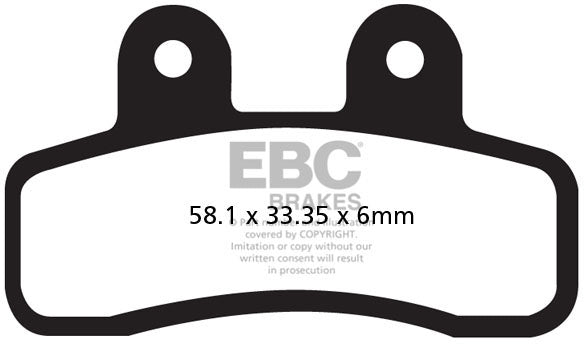 EBC FA448 ORGANIC BRAKE PADS 1