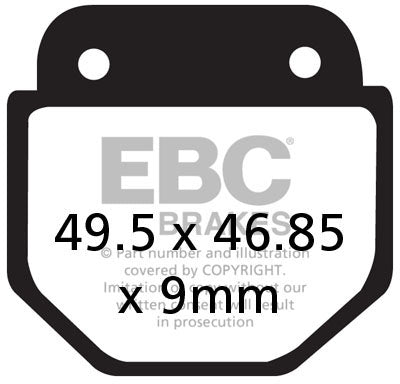 EBC FA486 ORGANIC BRAKE PADS 1