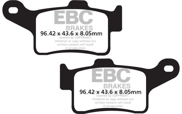 EBC FA631 ORGANIC BRAKE PADS 1