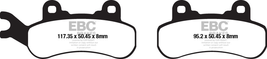 EBC FA683R SINTERED R BRAKE PADS 1