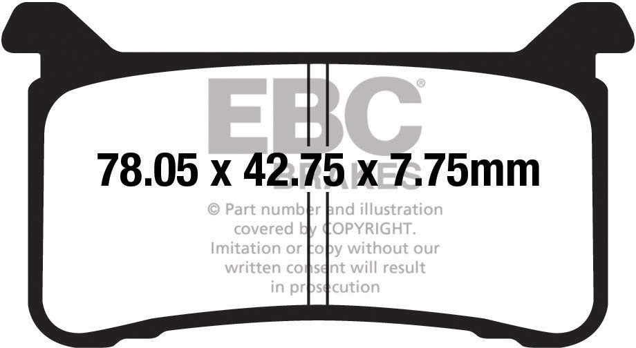 EBC EPFA700HH EXTREME PRO SINTER BRAKE PADS 1
