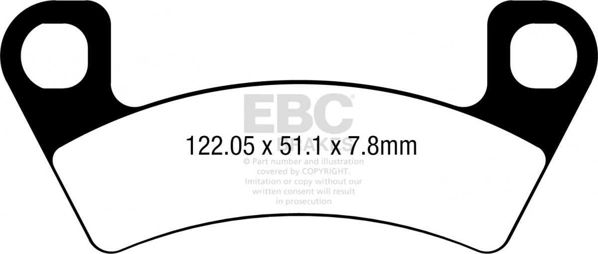 EBC FA741R SINTERED R DISC PAD SET 1