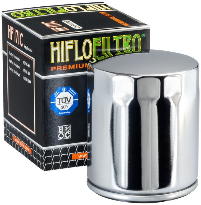 HIFLO OIL FILTER, HF171C CHROME 1