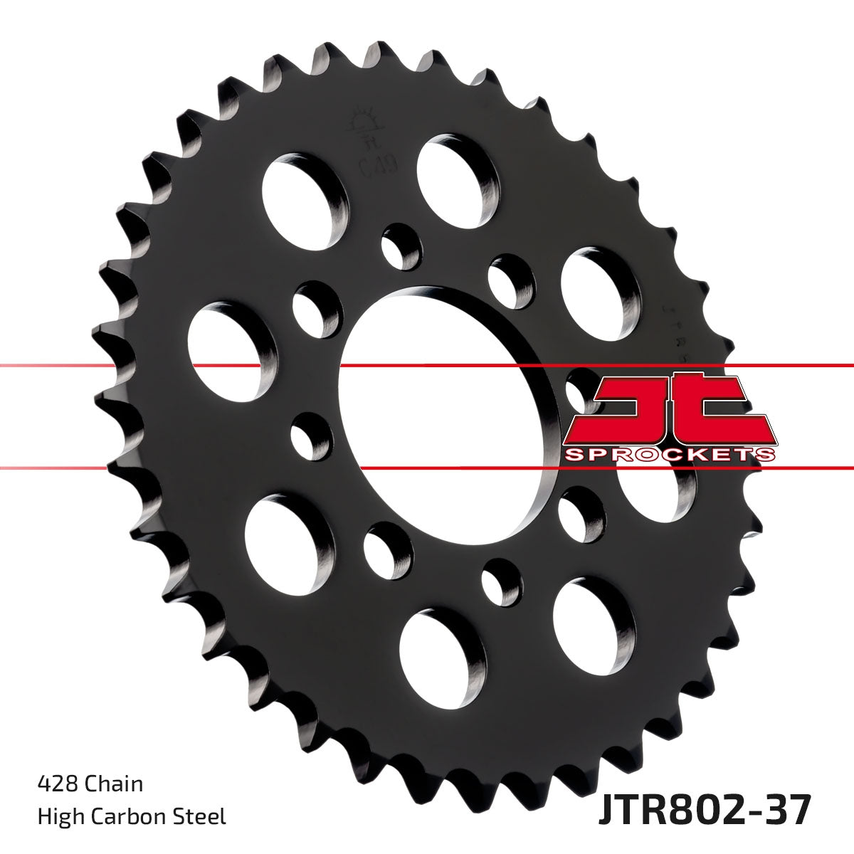 JT SPROCKETS REAR STEEL 37T, 428 1